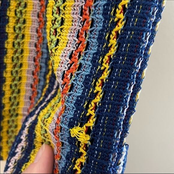 Madewell Texture & Thread Rainbow Crochet Tie-Sleeve Tank Top – Size Small 🌈 - Picture 5 of 6